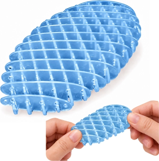 Blauer transparenter Anti-Stress-Fidget 5 cm