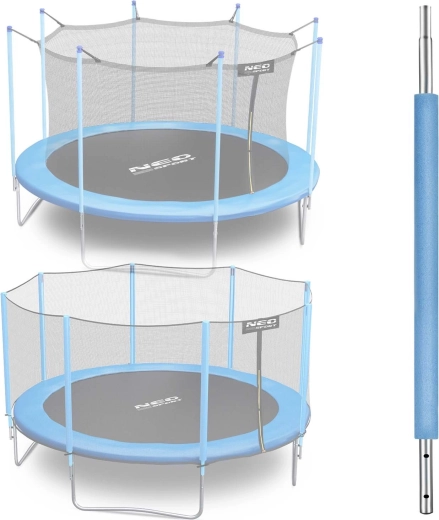 Neo-Sport unteres Pfostenteil für Trampolin 8–15 ft, blau (für Außennetz und Innennetz)