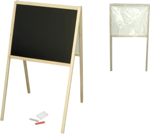 Kinder-Wendetafel aus Holz in A-Form 82 × 47,5 × 50 cm
