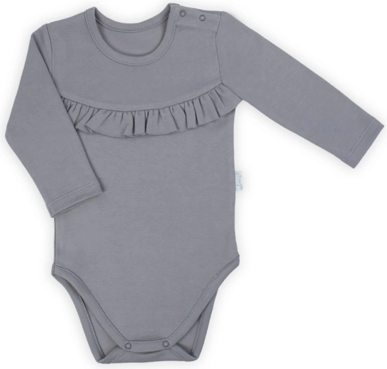 Baby-Body mit langem Ärmel Nicol Sara grau