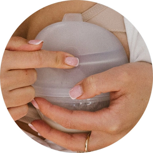 Auffangschale und Milchpumpe 2-in-1