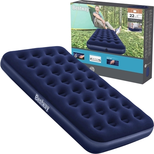 Aufblasbares Einzelbett BESTWAY mit Veloursoberfläche