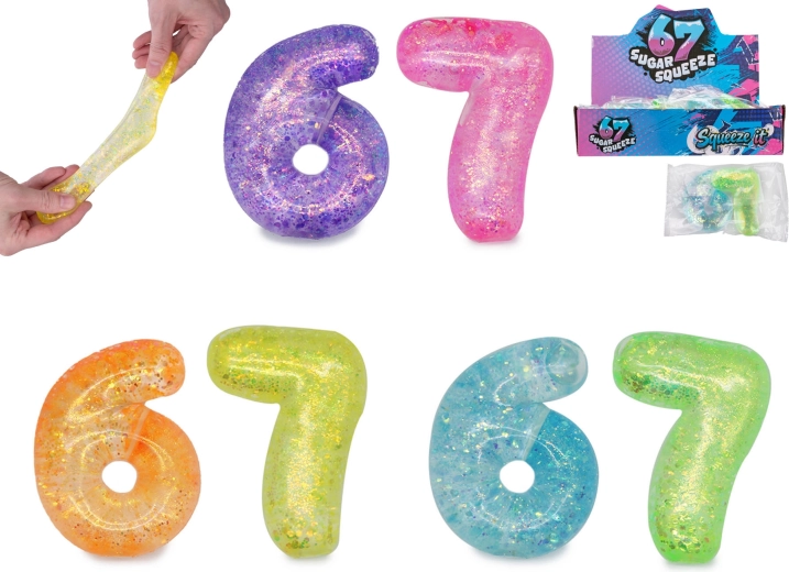 Six Seven dehnbare Zahlen Sugar – Set mit 2 Stück
