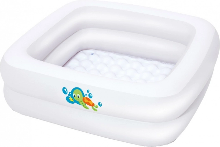 Bestway aufblasbare Babybadewanne und Pool 2-in-1 BABY STEP 1-2-3 (86 × 86 cm)