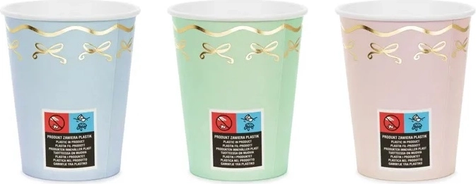 Partybecher Kokardki (Schleifchen) Mix 220 ml