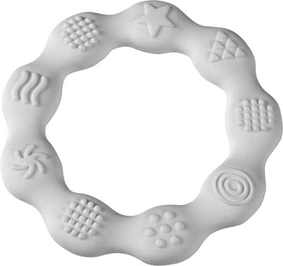 Silikon-Beißring Kreis – Weiß