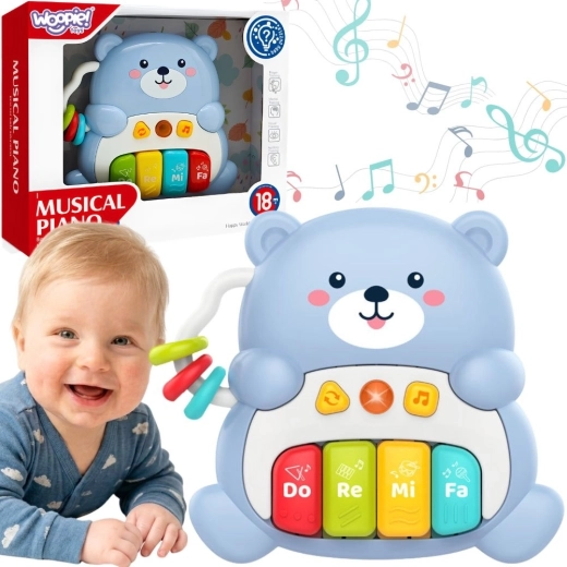 Woopie Baby interaktiver musikalischer Plüschbär mit Piano