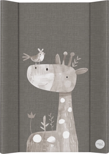 Ceba Baby harte Wickelauflage für das Babybett 50 × 70 cm Basic Friendly Giraffe
