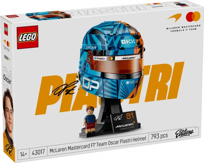 LEGO Helm von Oscar Piastri McLaren Mastercard F1 Team
