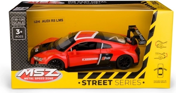 Sammlermodell Audi R8 LMS im Maßstab 1:24, rot