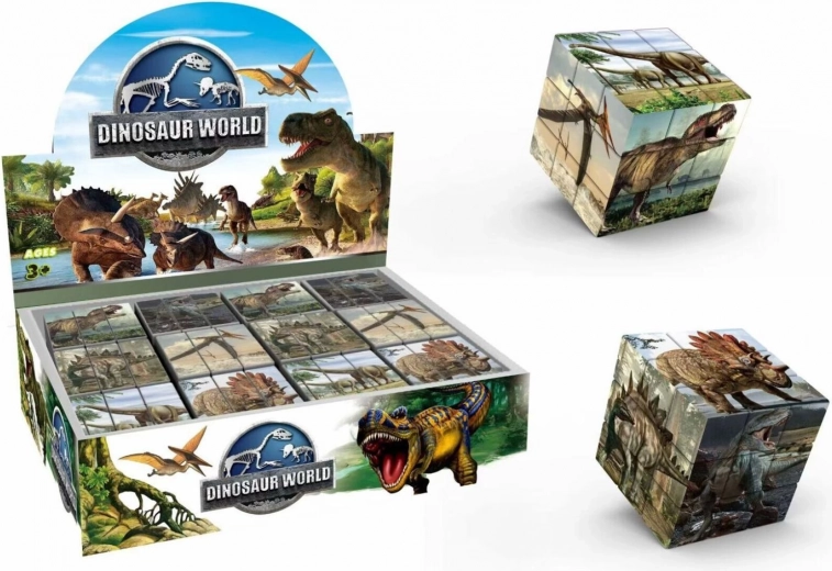 Dinosaurier-Puzzlewürfel 3x3x3