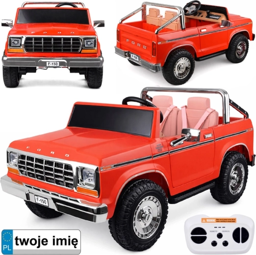 Elektrisches Ford Bronco Pickup-Auto für zwei Kinder