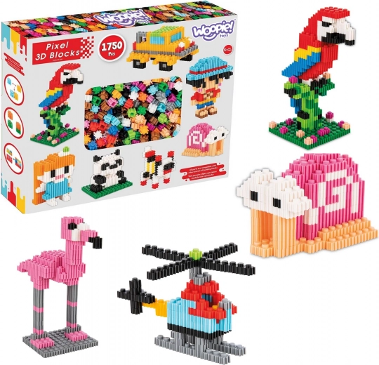 3D PIXEL Baukasten 1750 Stk. WOOPIE