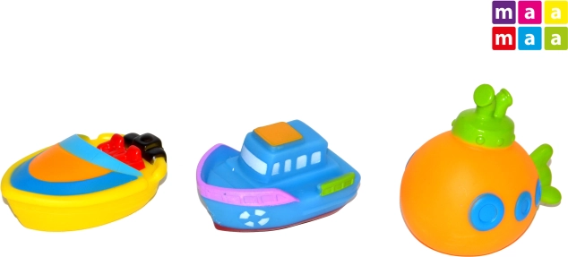 Set aus Gummibooten für Babys, 3 Stk.
