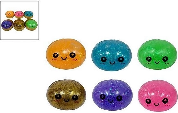 Glitzernder Dumpling-Quetschball im Körbchen (Überraschung) – 1 Stück