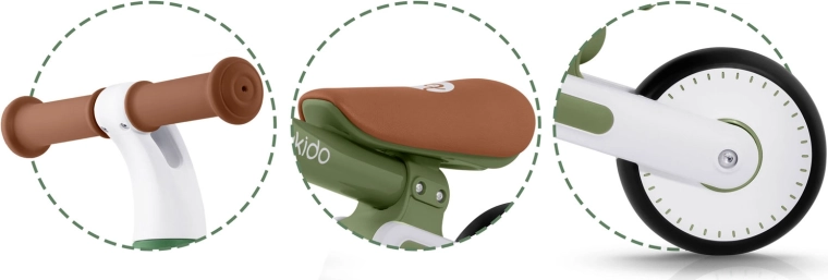 Verstellbarer Sattel 25–28 cm – wächst mit dem Kind