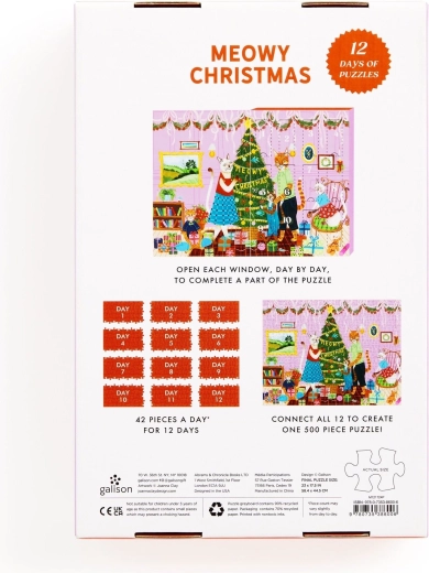 12 Teile, ein 500-teiliges Bild