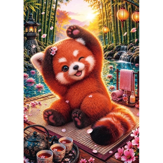 Poster in der Packung und fertiges Bild 480 × 340 mm