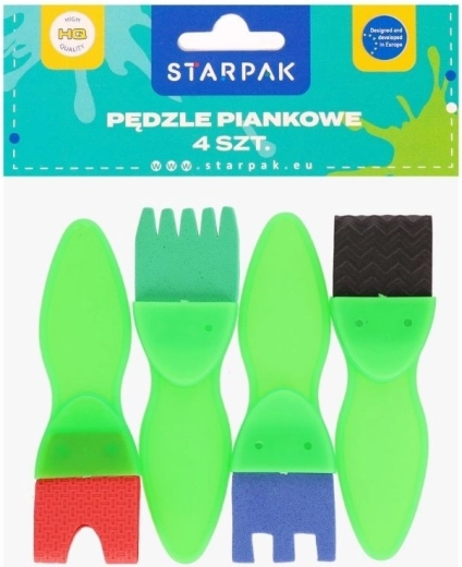 Set aus Schaumstoffpinseln 4 Stk.