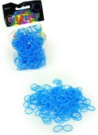 Set mit 250 elastischen Gummibändern zum Armband-Basteln – Meerblau