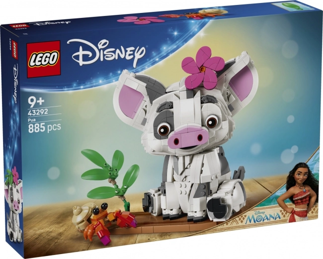 LEGO Disney Vaiana – Pua, bewegliche Schweinchen-Figur