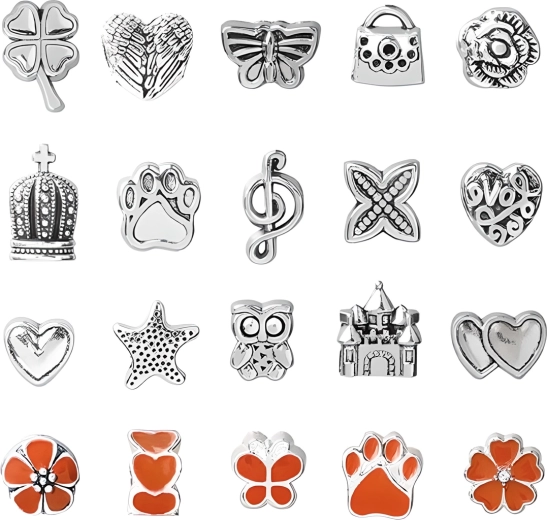 Große Auswahl an detailreichen Anhängern (Charms)