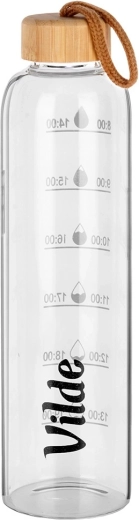 Borosilikatglas und Bambusdeckel