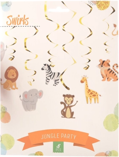 Jungle-Girlande – tropische Partydeko (8 Stk.)