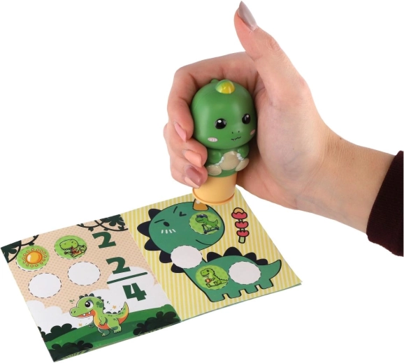 Ergonomischer Stempel mit Dinosauriermotiv