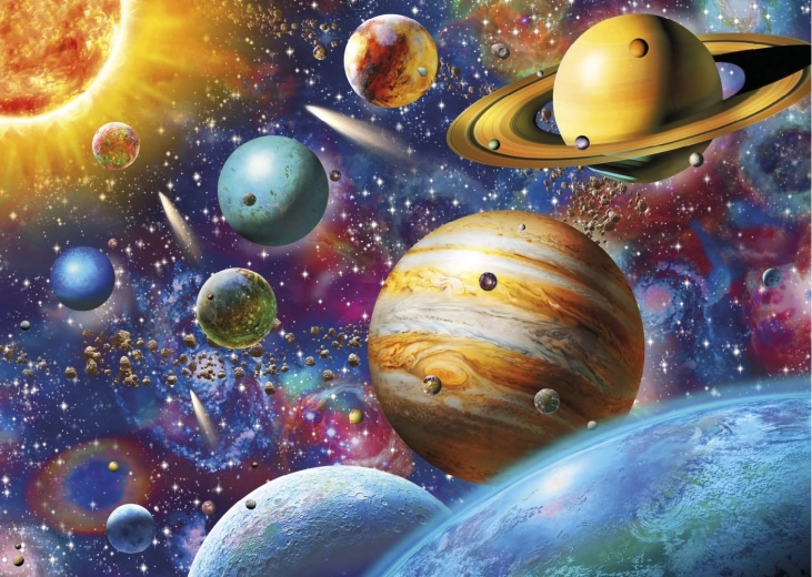 Puzzle Planeten 1000 Teile DINO