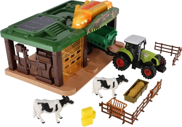 Garage mit Lichteffekten