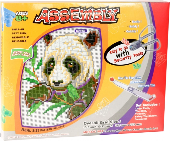 Panda-Mosaik für Kinder