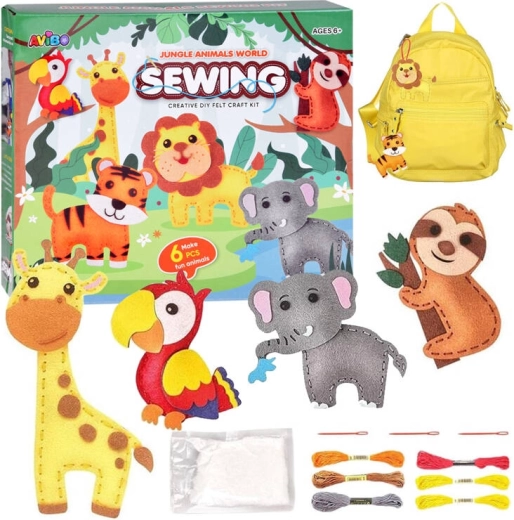 Kreativset Dschungeltiere zum Nähen