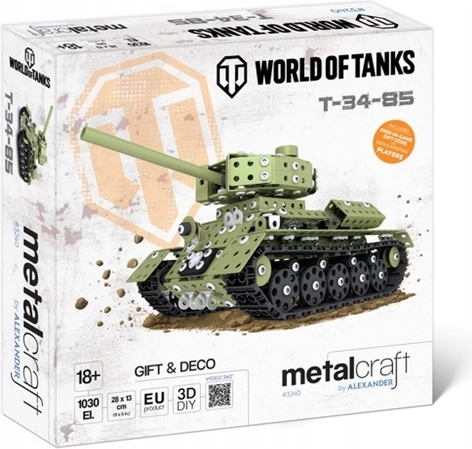 Metalcraft World of Tanks Metallmodell des Panzers T-34-85