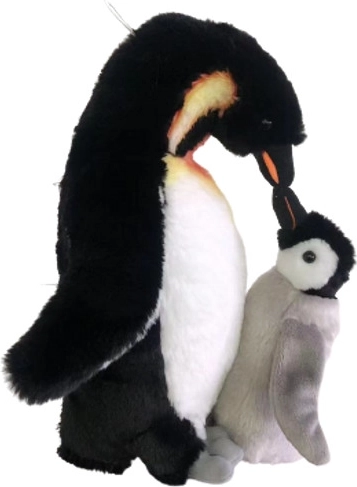 Plüschpinguin mit Jungtier 28 cm