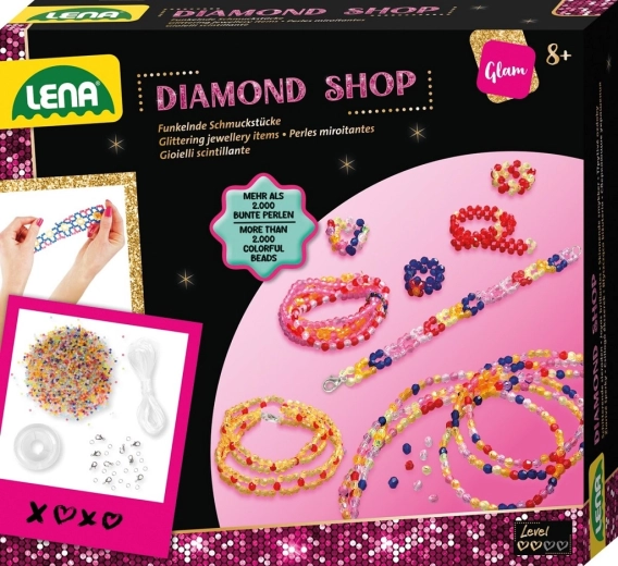Lena Glitzerschmuck – Kreativset zur Herstellung von Armbändern und Halsketten