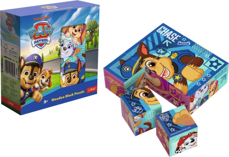 Holzwürfel-Puzzle Paw Patrol