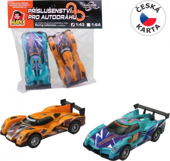 Ersatzautos für Slotcar-Bahn 1:43 – Set 2 Stk