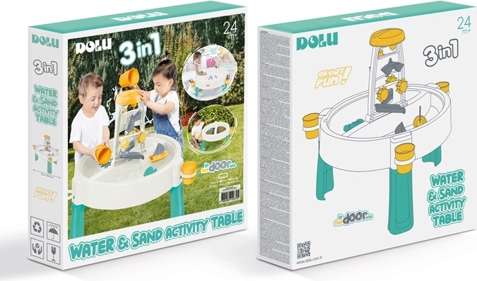 Dolu 3-in-1 Aktivitätstisch für Wasser und Sand