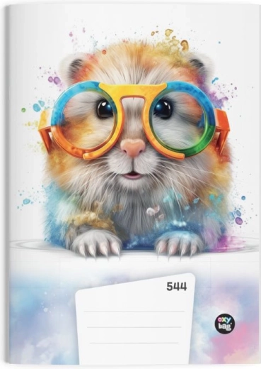 A5-Heft mit Hamstermotiv, liniert, 40 Blatt
