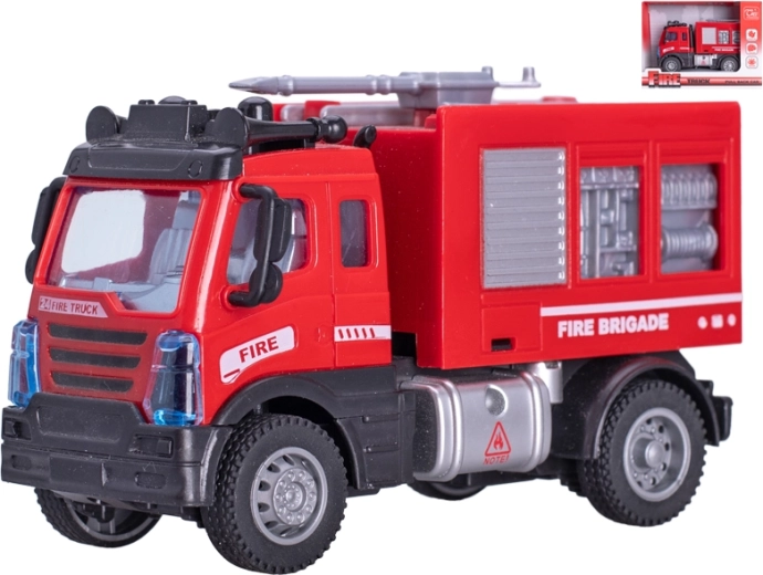 Feuerwehrauto mit Wasserwerfer 12 cm, Aufziehrückzug