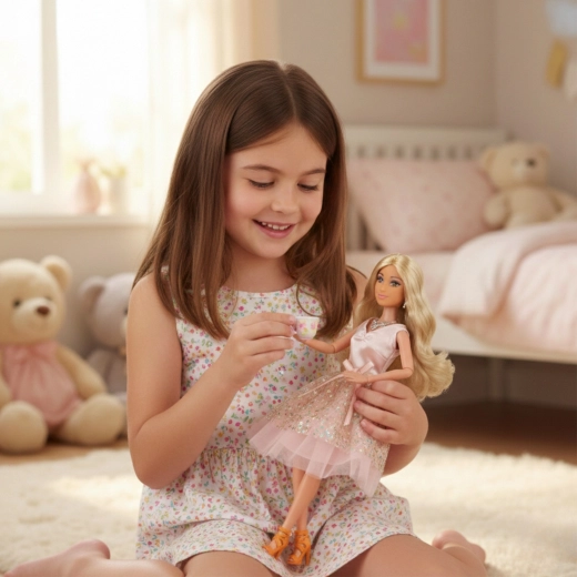 Bewegliche Puppe für fantasievolles Spielen