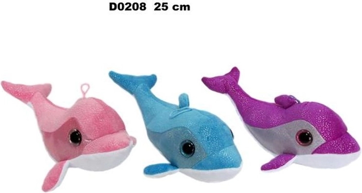 Delfin D-208 Hundespielzeug, Mix aus 3 Varianten, 25 cm