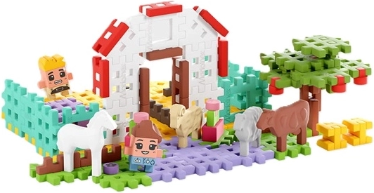Tierarzt-Häuschen und Bauernhofwelt zum Spielen