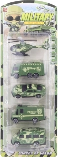 Set militärischer Fahrzeuge - 5 Stk.