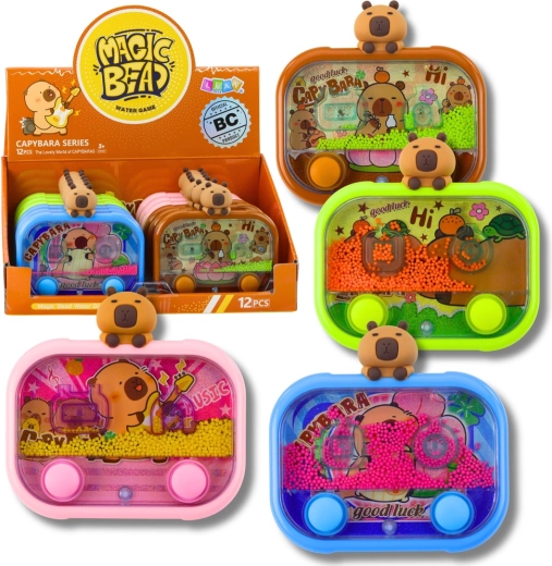 Wasser-Spiel mit Capybara, Kugeln und Beleuchtung