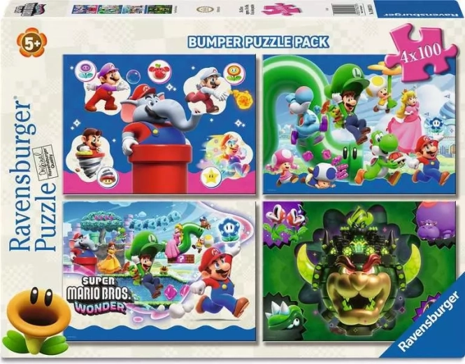 Ravensburger Puzzle Super Mario 4×100 Teile