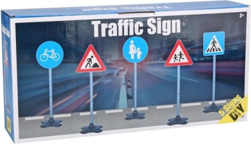Set aus Kinderverkehrszeichen 81 cm – 5 Stk.