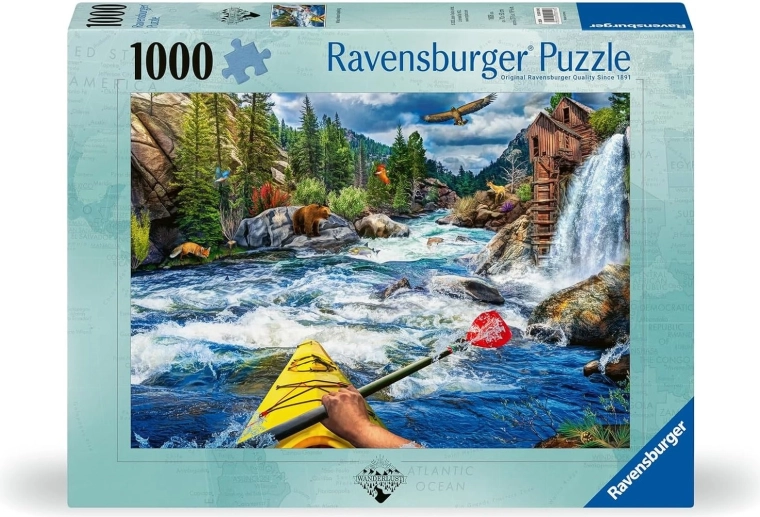 Ravensburger Puzzle Wanderlust: Fahrt auf dem wilden Fluss 1000 Teile