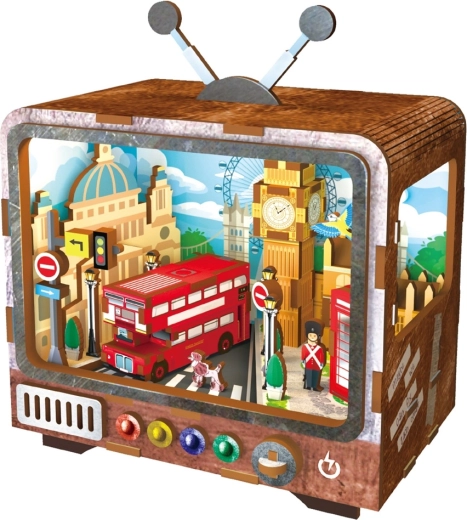 2Kids Toys 3D-Holzpuzzle Retro-TV London